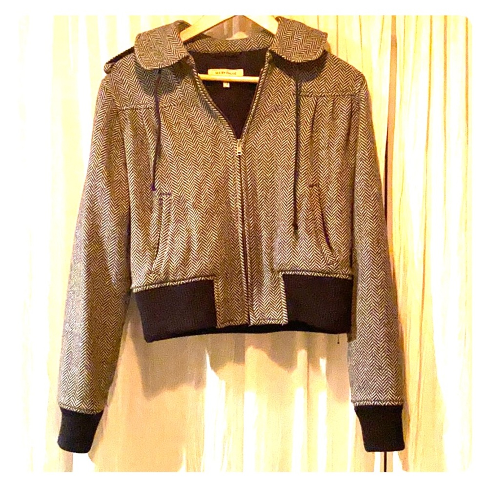 See by chloé houndstooth jacket